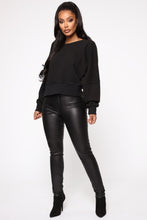 Load image into Gallery viewer, Story Of My Life Twist Back Pullover - Charcoal
