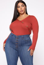 Load image into Gallery viewer, After Class Long Sleeve Top - Rust
