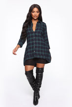 Load image into Gallery viewer, Treat Her Right Plaid Top - Green/Navy
