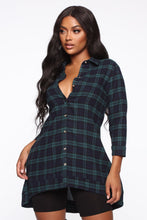 Load image into Gallery viewer, Treat Her Right Plaid Top - Green/Navy
