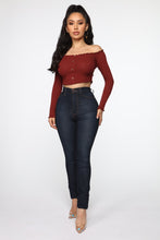 Load image into Gallery viewer, Jackey Off Shoulder Top - Rust
