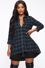 Load image into Gallery viewer, Treat Her Right Plaid Top - Green/Navy
