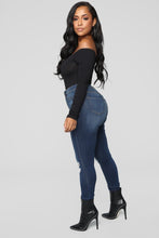 Load image into Gallery viewer, Day To Day Off Shoulder Bodysuit - Black
