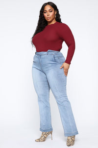 Another Round Please Top - Burgundy