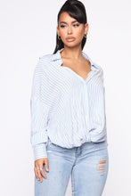 Load image into Gallery viewer, Can't Ignore Me Forever Stripe Top - Blue/combo
