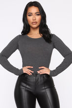 Load image into Gallery viewer, Julia Long Sleeve Top - Charcoal
