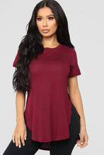 Load image into Gallery viewer, Laid Back Tee - Burgundy
