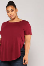 Load image into Gallery viewer, Laid Back Tee - Burgundy
