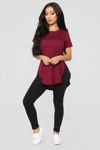 Load image into Gallery viewer, Laid Back Tee - Burgundy
