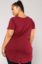 Load image into Gallery viewer, Laid Back Tee - Burgundy
