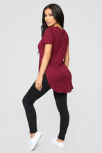 Load image into Gallery viewer, Laid Back Tee - Burgundy
