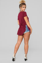 Load image into Gallery viewer, Laid Back Tee - Burgundy
