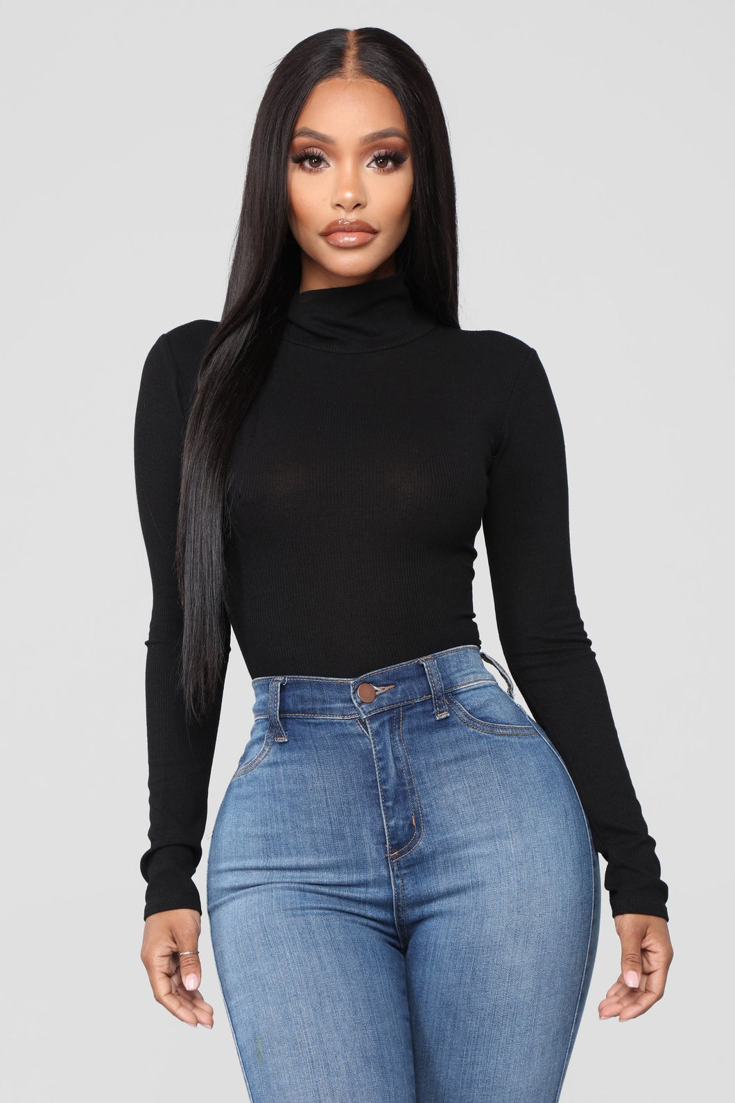 Amerie Turtle Neck Sweater - Black