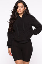 Load image into Gallery viewer, Oh So Cozy Sherpa Pullover - Black
