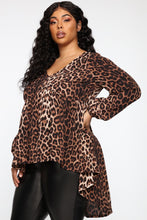 Load image into Gallery viewer, A Wild Animal Long Sleeve Tunic Top - Leopard
