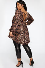 Load image into Gallery viewer, A Wild Animal Long Sleeve Tunic Top - Leopard
