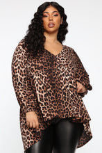 Load image into Gallery viewer, A Wild Animal Long Sleeve Tunic Top - Leopard
