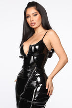Load image into Gallery viewer, NYC Latex Zip Up Bodysuit - Black
