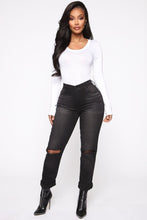 Load image into Gallery viewer, Kourtney Round Neck Long Sleeve Top - Off White
