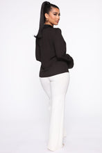 Load image into Gallery viewer, Feeling Ruffled Chiffon Top - Black
