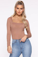 Load image into Gallery viewer, Kelsey Square Neck Top - Tan
