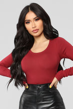 Load image into Gallery viewer, Julia Long Sleeve Top - Burgundy
