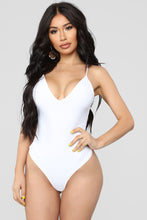 Load image into Gallery viewer, Sleek And Slay Bodysuit - White
