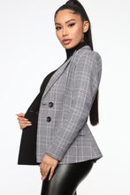 Load image into Gallery viewer, She's The Boss Blazer - Black/White
