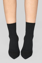 Load image into Gallery viewer, I'm In Knit Heeled Booties - Black
