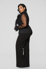 Load image into Gallery viewer, Mesh Ruffle Feels Blouse - Black
