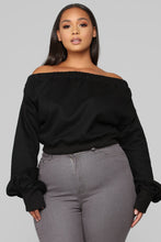 Load image into Gallery viewer, Leyla Off The Shoulder Top - Black
