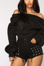 Load image into Gallery viewer, Leyla Off The Shoulder Top - Black
