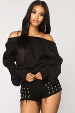Load image into Gallery viewer, Leyla Off The Shoulder Top - Black
