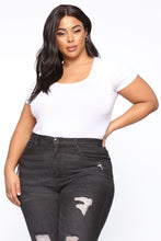 Load image into Gallery viewer, Monica Scoop Neck Top - White
