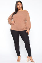 Load image into Gallery viewer, All Good Vibes Tops - Camel
