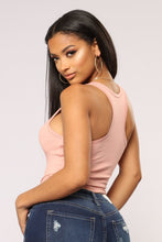 Load image into Gallery viewer, Zoey Racer Back Bodysuit - Mauve
