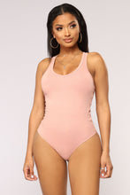 Load image into Gallery viewer, Zoey Racer Back Bodysuit - Mauve
