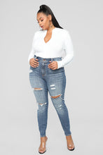 Load image into Gallery viewer, Grind Time Beyond Long Sleeve Bodysuit - White
