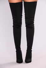 Load image into Gallery viewer, Keyana Thigh High Boot - Black
