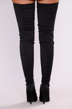 Load image into Gallery viewer, Keyana Thigh High Boot - Black
