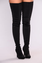 Load image into Gallery viewer, Keyana Thigh High Boot - Black

