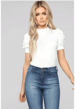 Load image into Gallery viewer, Sheer My Sleeve Top - White

