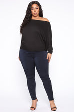 Load image into Gallery viewer, Cuddle Me Tightly Off Shoulder Top - Black
