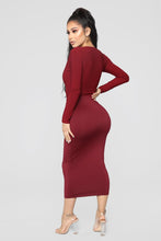 Load image into Gallery viewer, Louise V Neck Bodysuit - Burgundy
