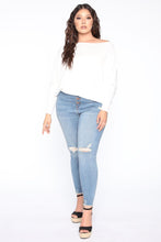 Load image into Gallery viewer, Cuddle Me Tightly Off Shoulder Top - Ivory
