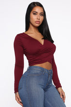 Load image into Gallery viewer, Just A Friend Top - Burgundy

