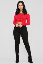 Load image into Gallery viewer, Tag Me In Off Shoulder Top - Wine
