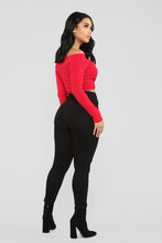 Load image into Gallery viewer, Tag Me In Off Shoulder Top - Wine
