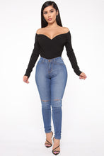 Load image into Gallery viewer, Never Too Classy Surplice Top - Black
