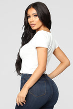 Load image into Gallery viewer, Joyce Crop Tee - White
